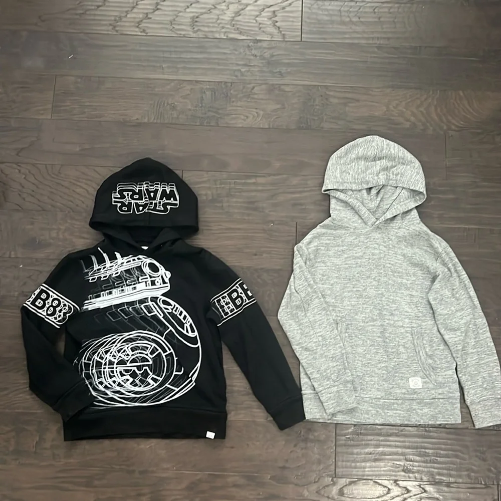 GAP, Boys Hoodie Bundle, Size 8, 2 hoodies w/ hoods & pockets! - Picture 1 of 6
